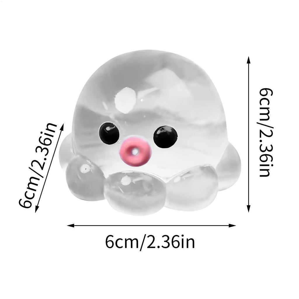 Squish y Bubble Pop Fidget Toy, Rubber A SMR Squeeze Sensory Ball & Octopus Popper, Anti-Anxiety Toy For Fun Party Adults Kids