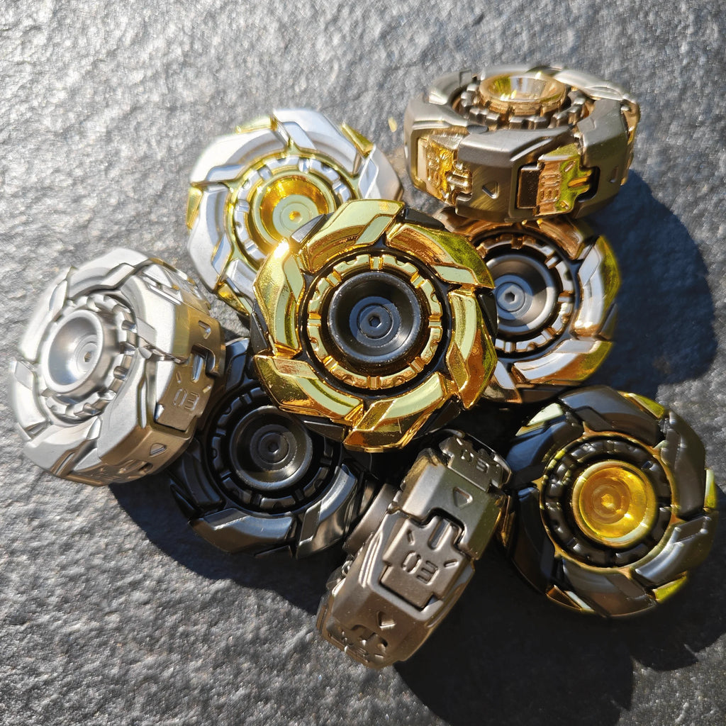 EDC Fidget Sliders Fidget Toys Stress Relief For Adults Magnetic Metal Fidgety Mood Buster Open Armor Spinning TopFidget Toys