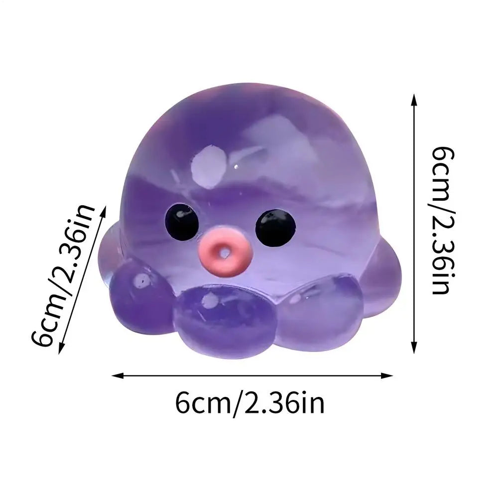 Squish y Bubble Pop Fidget Toy, Rubber A SMR Squeeze Sensory Ball & Octopus Popper, Anti-Anxiety Toy For Fun Party Adults Kids