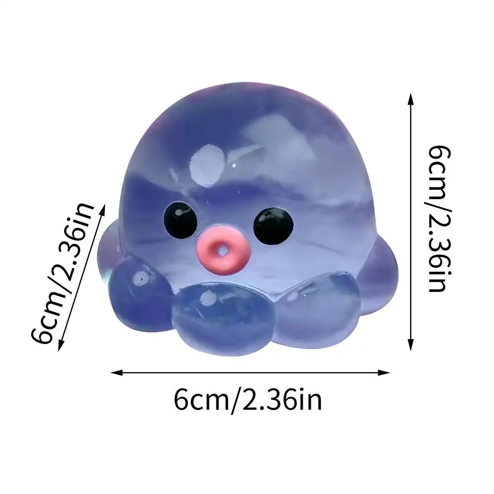 Squish y Bubble Pop Fidget Toy, Rubber A SMR Squeeze Sensory Ball & Octopus Popper, Anti-Anxiety Toy For Fun Party Adults Kids