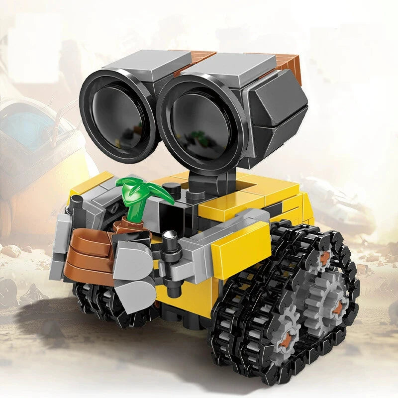 Space Mini Robot MOC Building Bricks Toys 217Pcs Tracked Bot Model Classic Movie Sci-Fi Blocks Dolls Kids and Adult Gifts