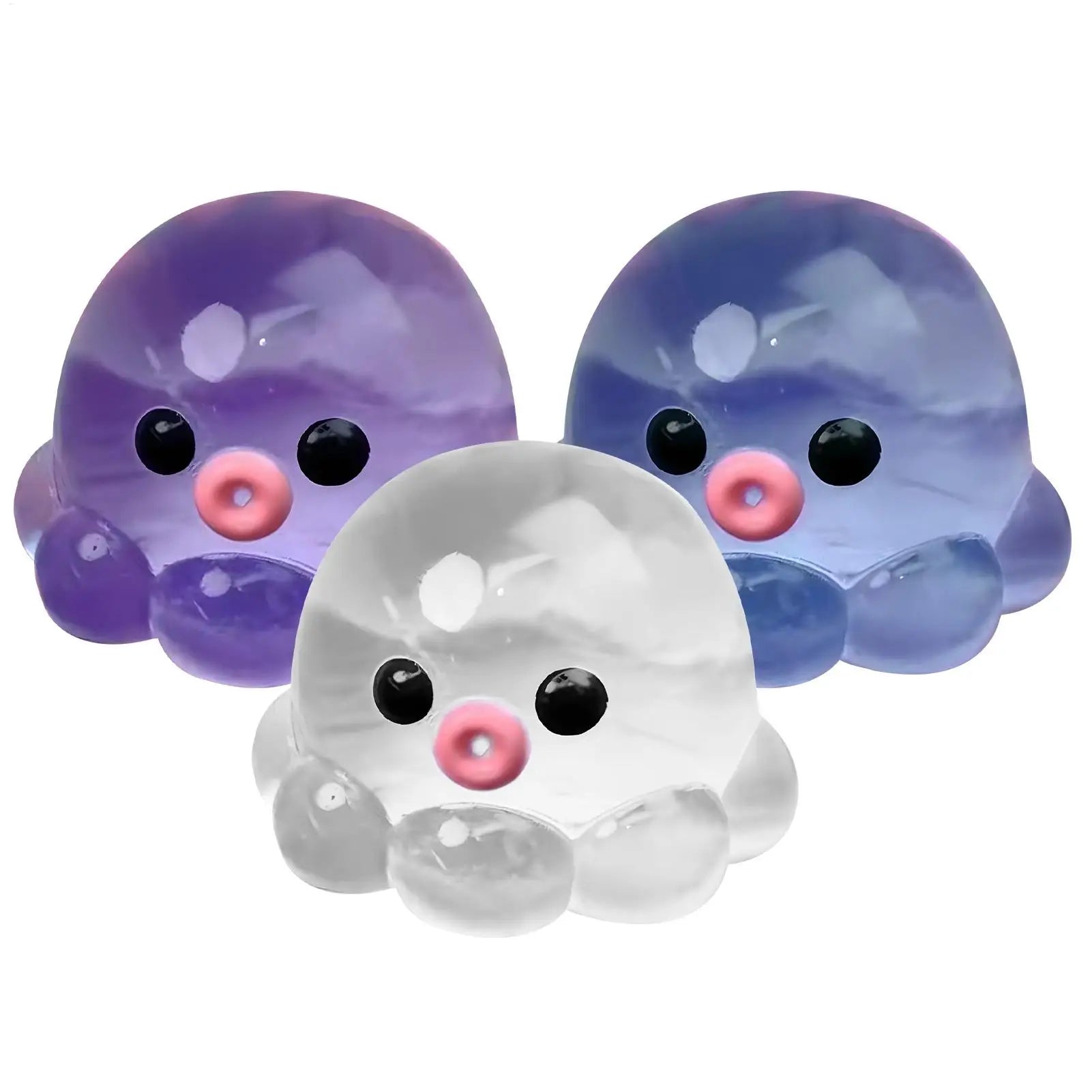 Squish y Bubble Pop Fidget Toy, Rubber A SMR Squeeze Sensory Ball & Octopus Popper, Anti-Anxiety Toy For Fun Party Adults Kids