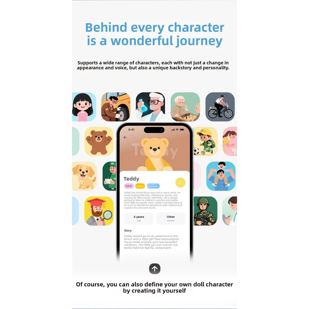 AI Interactive Desk Robot with Voice Recognition Feature Talking Companion, Learning Games, Educational Toy for Kids