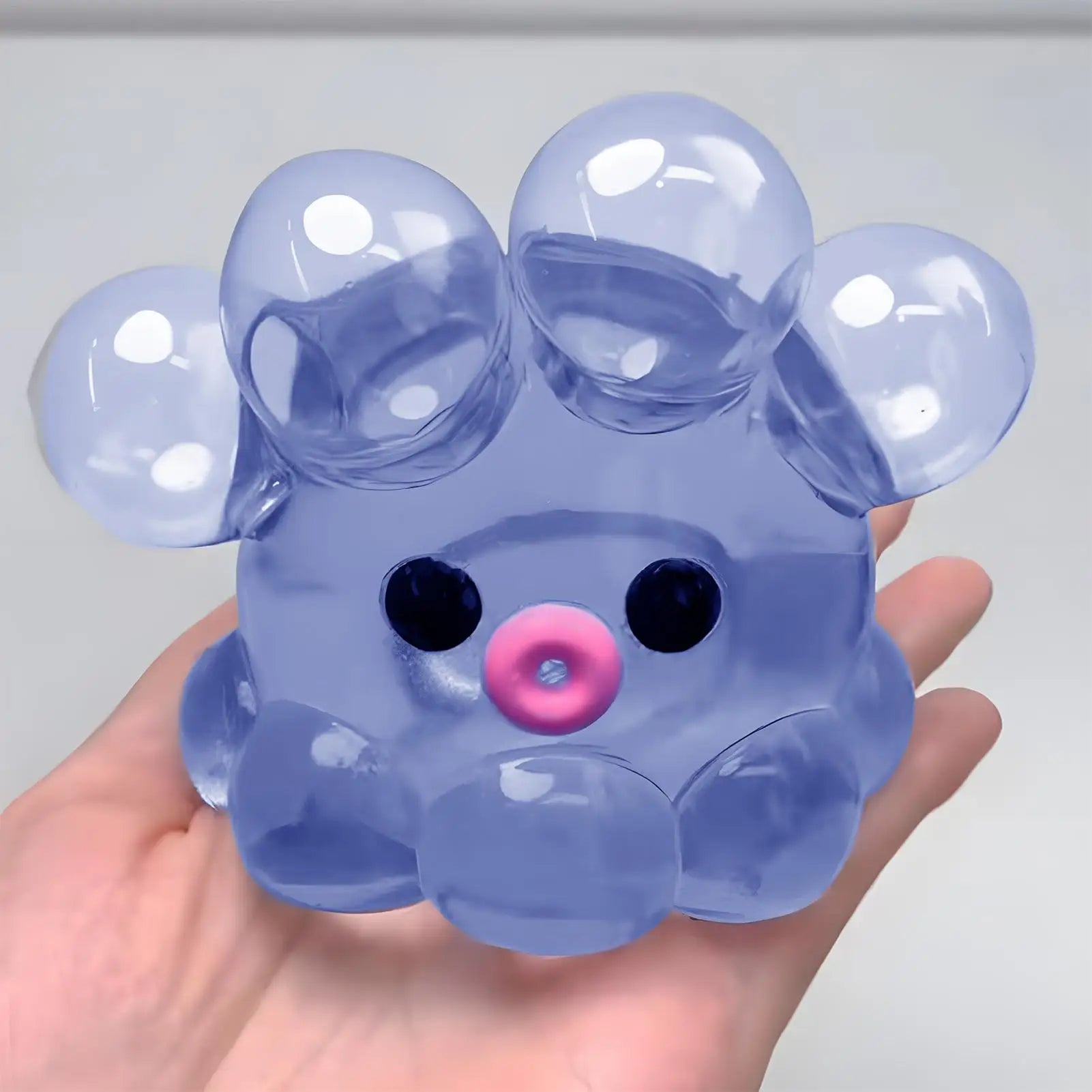 Squish y Bubble Pop Fidget Toy, Rubber A SMR Squeeze Sensory Ball & Octopus Popper, Anti-Anxiety Toy For Fun Party Adults Kids