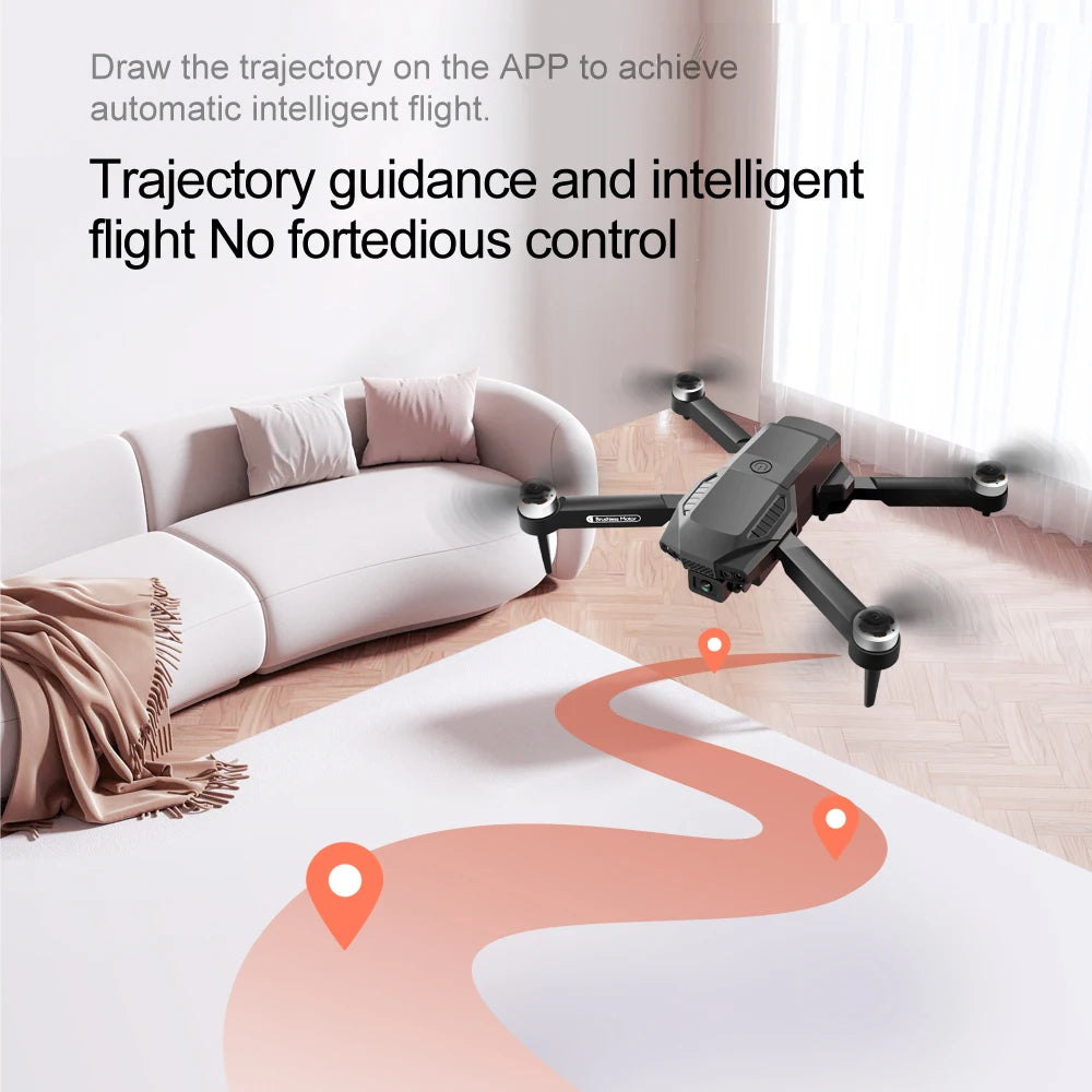 New F198 Drone Professional Dual Camera With 1080P WIFI FPV HD Aerial Photography Wide Angle Brushless RC Foldable Quadcopter